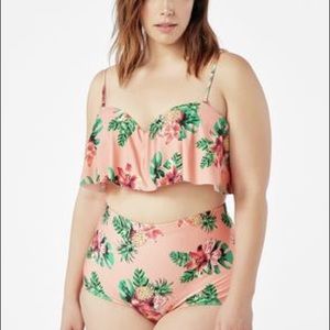 Plus Size Ruffle Bikini TOP ONLY